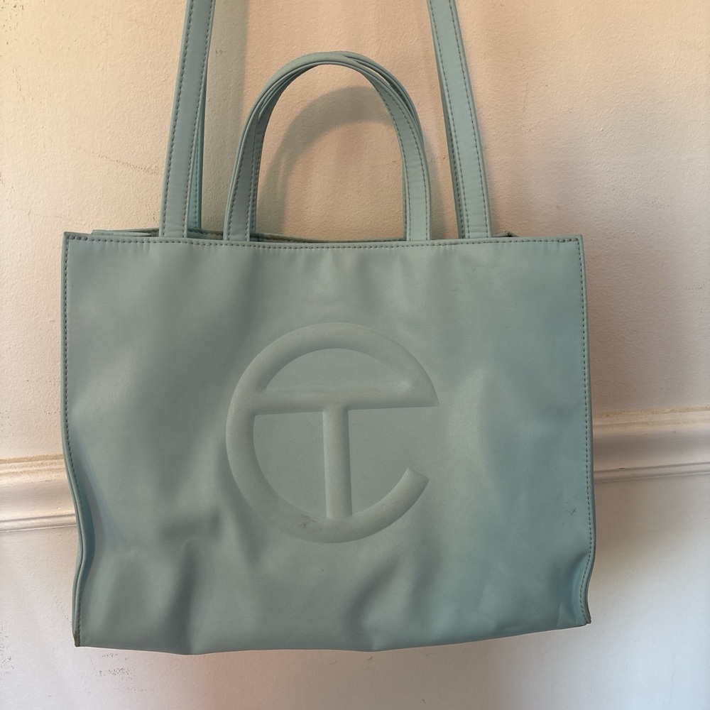 Telfar Medium Shopping tote Pool Blue